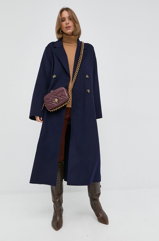 Ivy Oak Płaszcz bez podszewki granatowy IO1121F1064