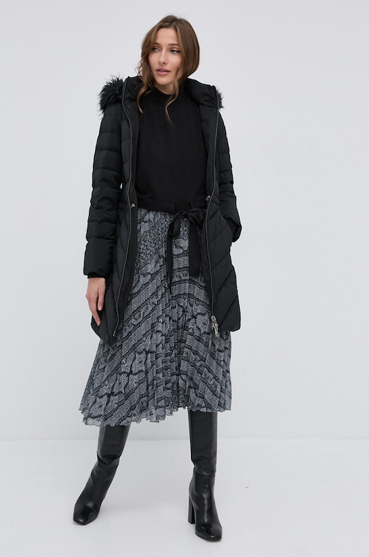 Péřová bunda Guess přechodné černá W1BL32.WE4P2