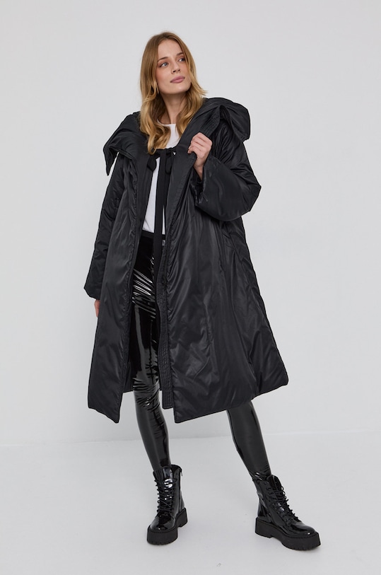 Red Valentino Geacă cu captuseala negru WR3CK00R63K