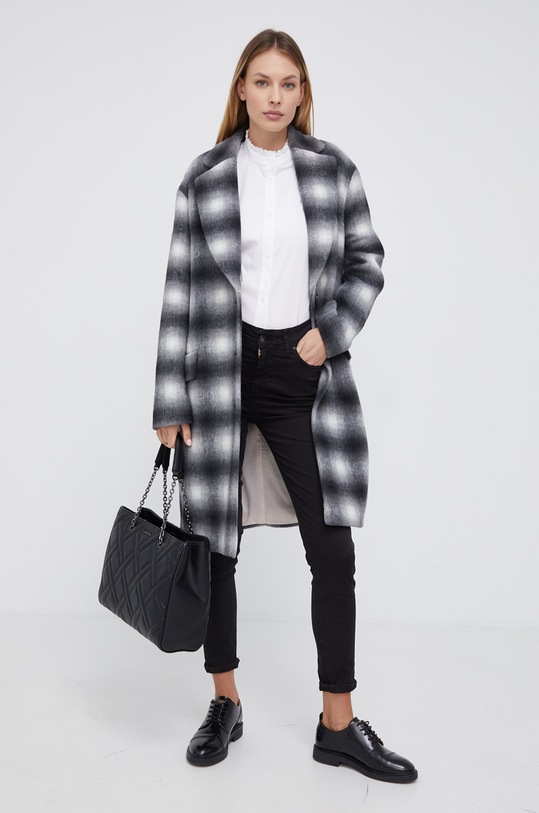 Joop! Płaszcz z domieszką wełny 30029218 szary AW21