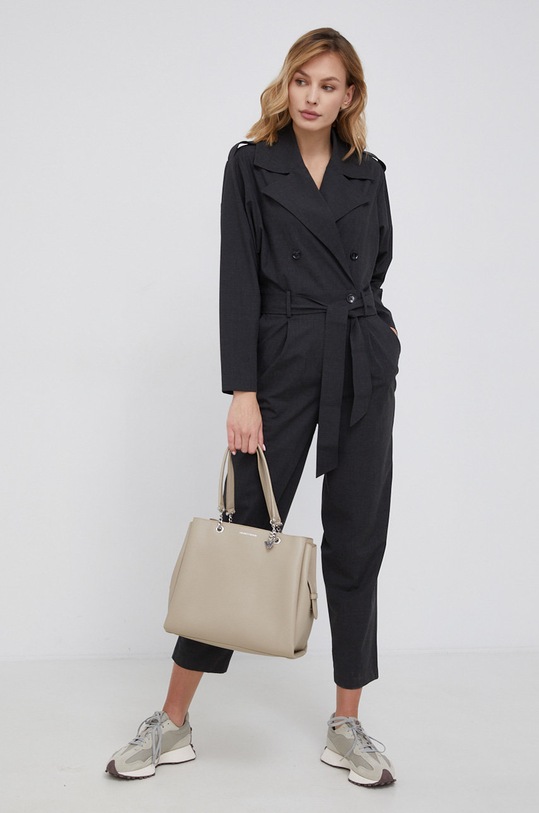 Sisley Kombinezon tkanina szary 4T5W581D6.901