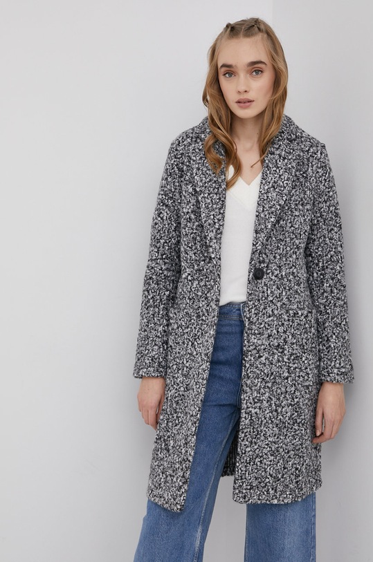 JDY Płaszcz nieocieplane szary 15220234.Black