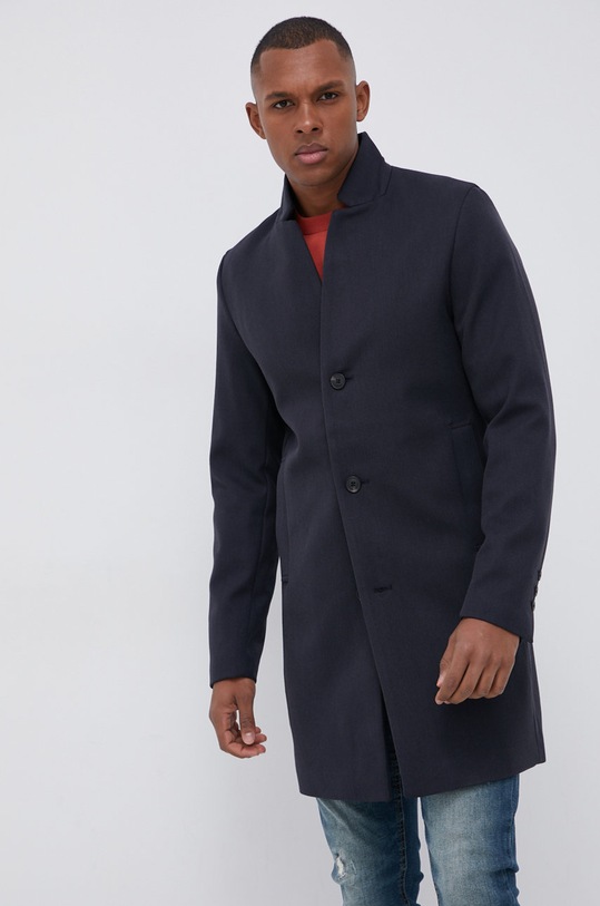 Premium by Jack&Jones Płaszcz bez kaptura granatowy 12192329