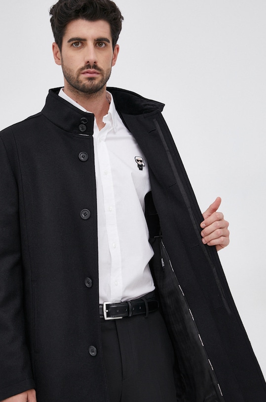 Vlněný kabát Karl Lagerfeld 512799.455713