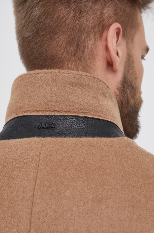 Vlnený kabát Hugo 50459763 béžová