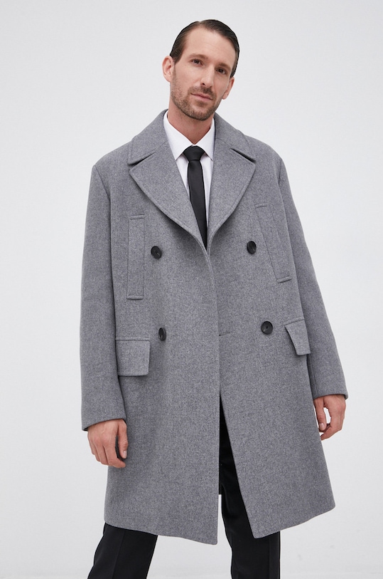 Boss - Kabát nezateplené šedá 50458996