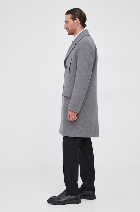 Boss - Kabát 50458996 šedá AW21