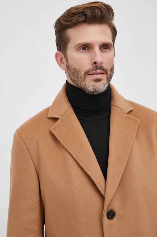 Joop! Płaszcz wełniany 30027793 beżowy