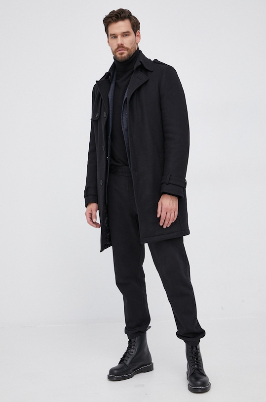 Παλτό Drykorn 45108.1000 μαύρο AW21