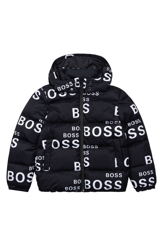 Детско пухено яке Boss J26459.162.174 черен AW21