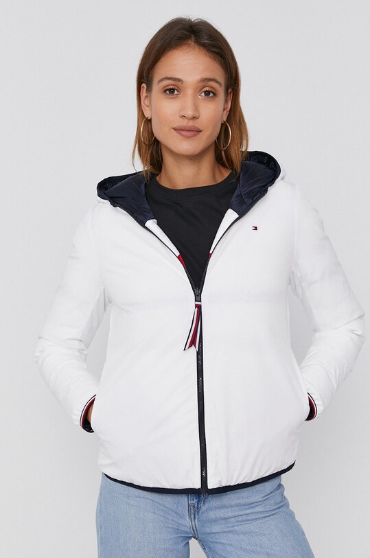 Tommy Hilfiger geacă reversibilă cu captuseala alb WW0WW31288.4890