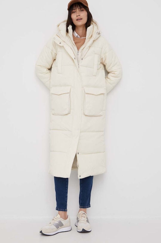 Bunda Calvin Klein Jeans s podšívkou béžová J20J217281.4890