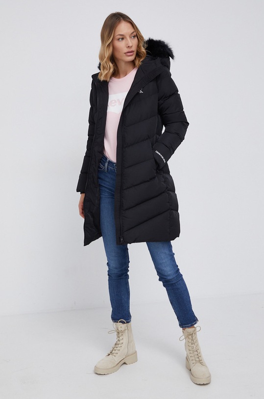 Calvin Klein Jeans Kurtka puchowa J20J216888.4890 J20J216888.4890 czarny AW21