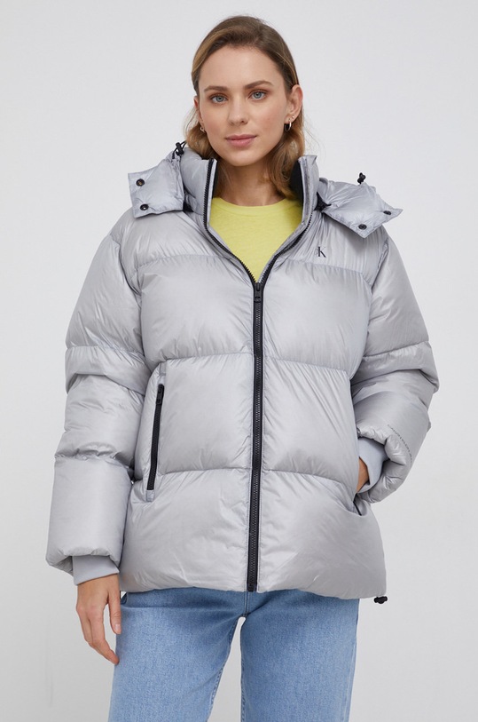Пухова куртка Calvin Klein Jeans з утепленням сірий J20J216884.4890