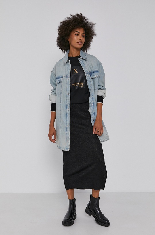 Armani Exchange Kurtka jeansowa 6KYB44.Y1EAZ 6KYB44.Y1EAZ niebieski AW21