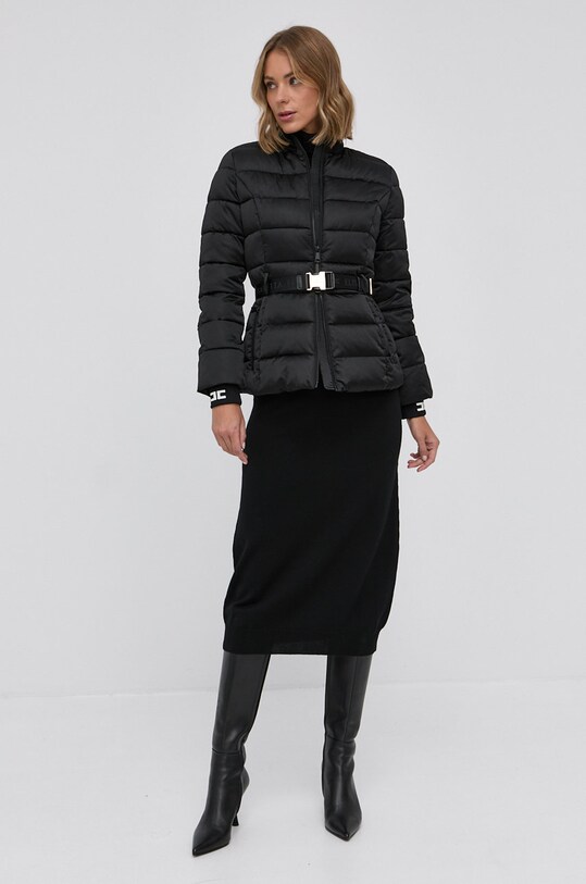 Яке Elisabetta Franchi PI37H16E2 черен AW21
