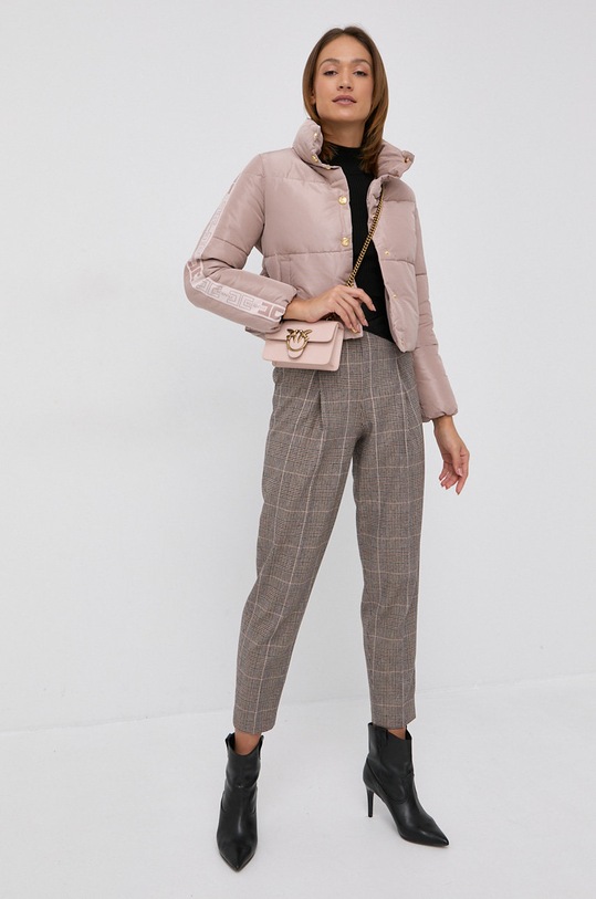 Elisabetta Franchi rövid kabát PI38H16E2 rózsaszín AW21