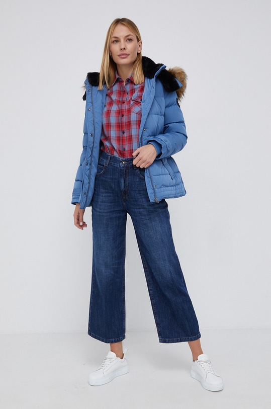 Pepe Jeans kurtka puchowa FRIDA PL401962.543 fioletowy AW21