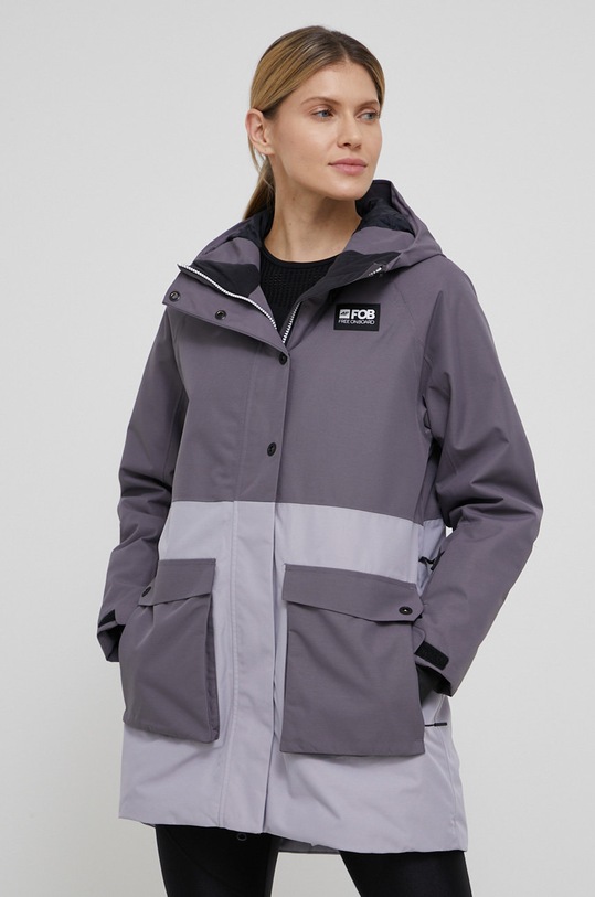 Bunda 4F s podšívkou šedá H4Z21.KUDS002