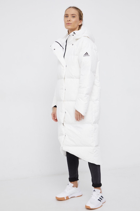 adidas Performance kurtka puchowa pozostałe biały GQ2509