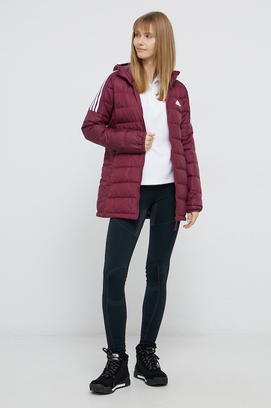 Páperová bunda adidas Performance GT9143 GT9143 fialová AW21