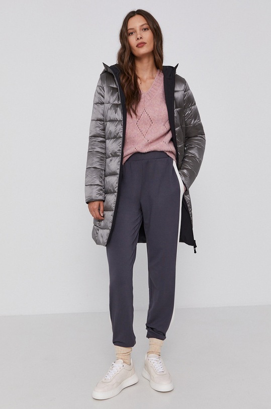 Obojstranný kabát People of Shibuya jemné zateplenie sivá SUBARUPM835