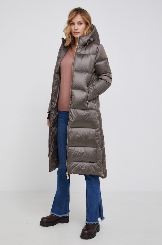 Péřová bunda People of Shibuya KINUJOPM835 hnědá AW21