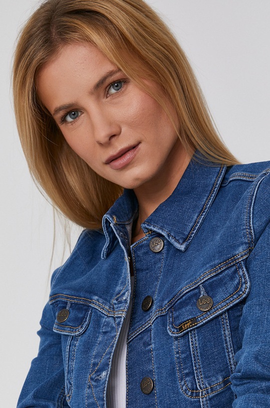 Rifľová bunda Lee modrá L541QDDM