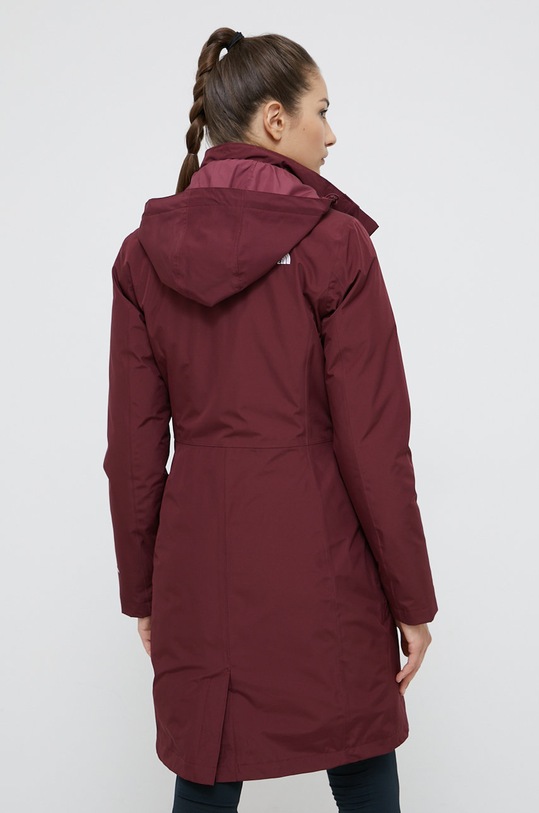 The North Face kurtka puchowa bordowy NF0A4SVP2741