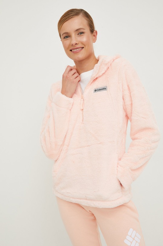 Columbia bluza z kapturem różowy 1958811