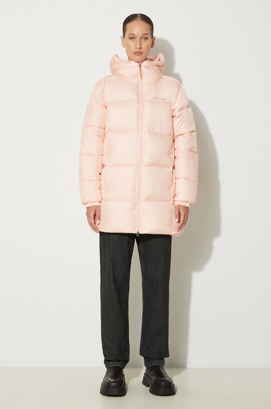 Columbia jacket Puffect Mid Hooded Jacket 1864791 orange AW22