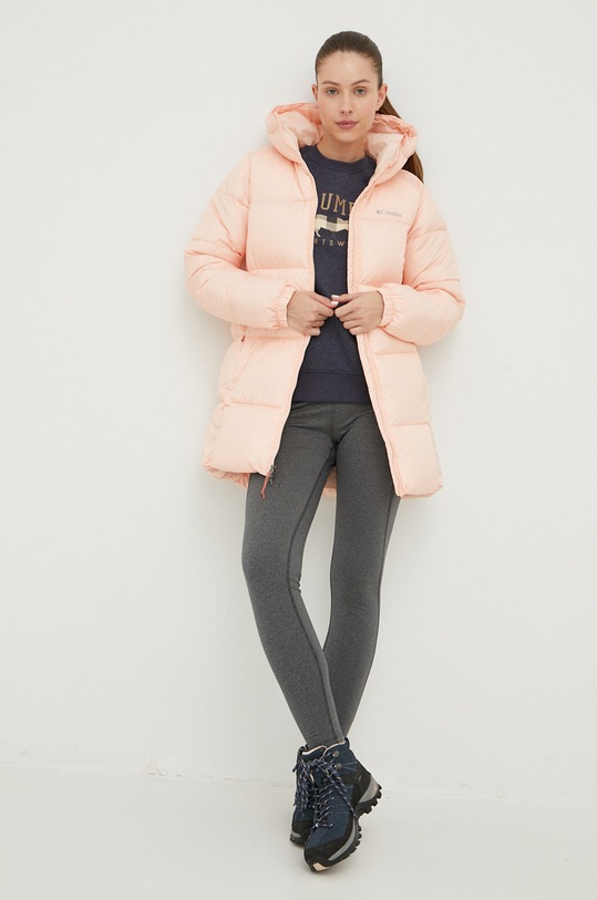 Columbia – Kurtka Puffect Mid Hooded Jacke 1864791 pomarańczowy AW22