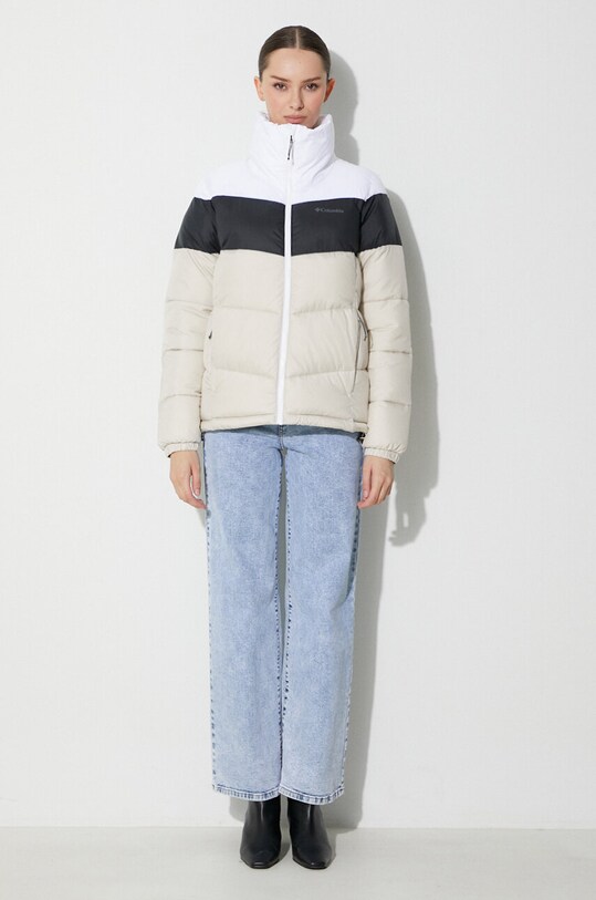 Columbia kurtka Puffect Color Block Jkt 1955101 beżowy AW23