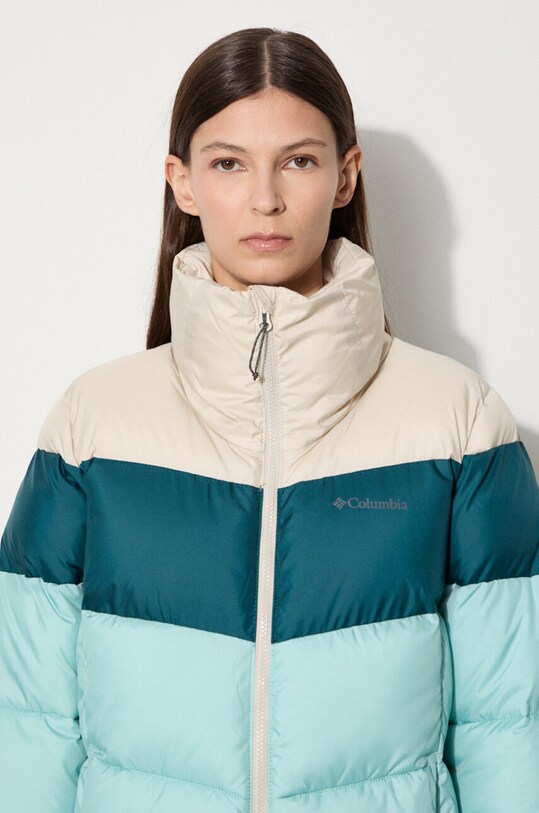 Bunda Columbia Puffect Color Block Jkt 1955101 tyrkysová