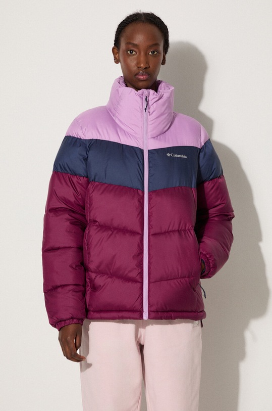 Columbia geacă Puffect Color Block Jkt cu captuseala burgundia 1955101