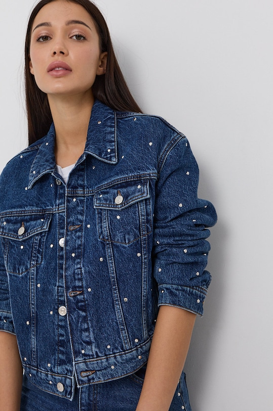 The Kooples Kurtka jeansowa FBLO23000J