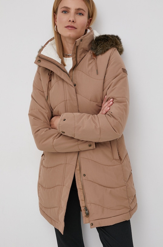 Roxy - Kurtka przeciwdeszczowa pozostałe brązowy ERJJK03437