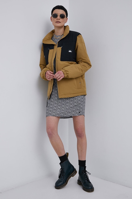 Bunda Quiksilver s podšívkou zelená EQYJK03714