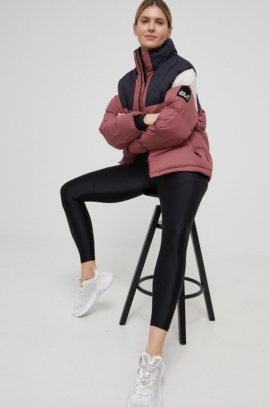 Páperová bunda Jack Wolfskin 1206451 ružová AW21