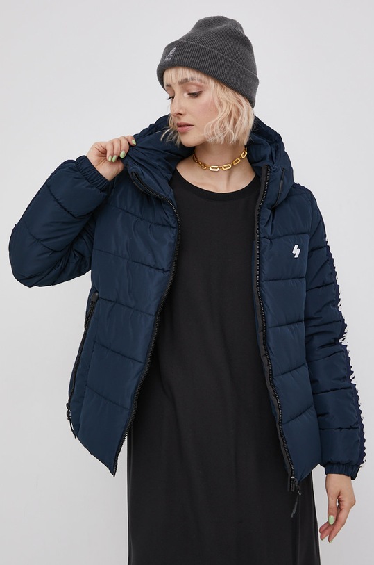 Superdry rövid kabát W5011045A.JKE sötétkék AW21