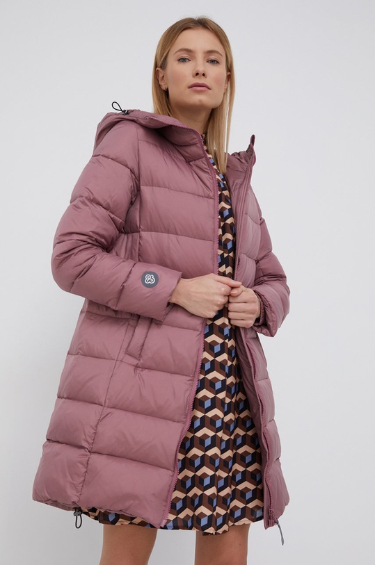 Fluff Geacă de puf cu captuseala roz basic.coat