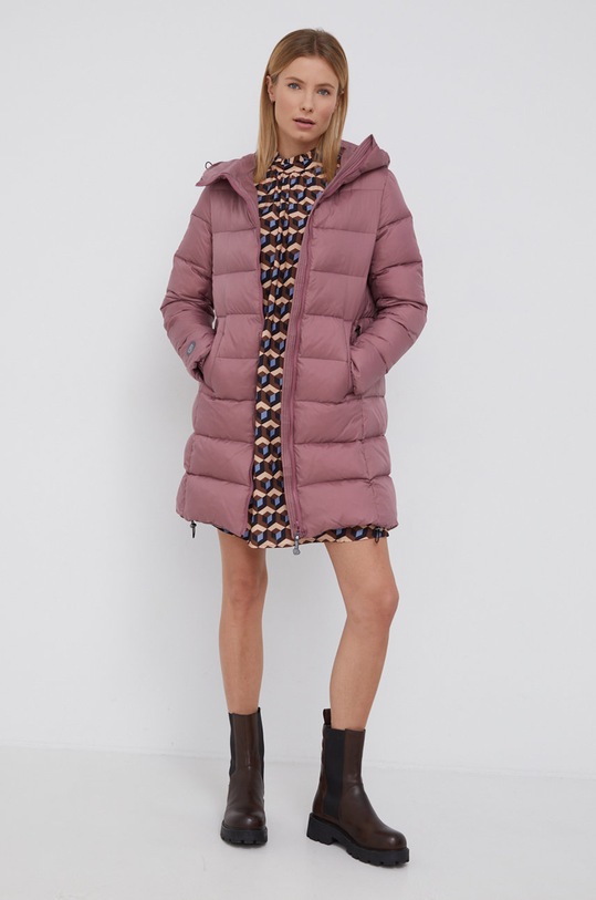 Fluff Geacă de puf basic.coat roz AW21