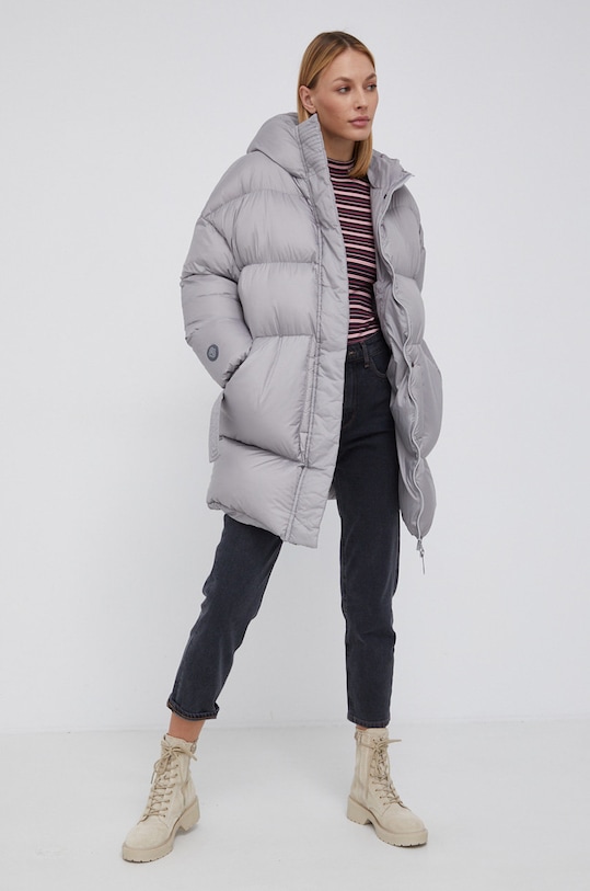 Fluff Kurtka puchowa military.women.jacket szary AW21