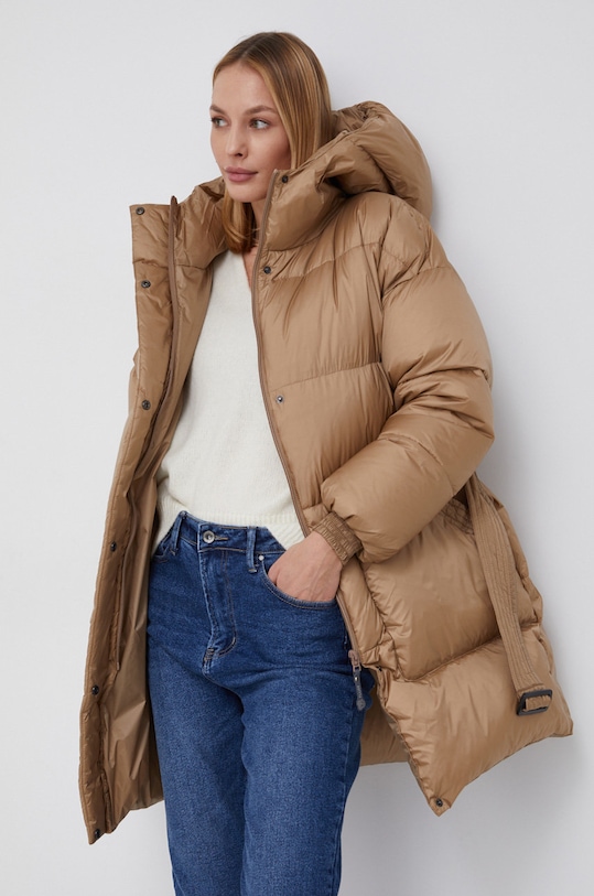 Páperová bunda Fluff páperové béžová military.women.jacket