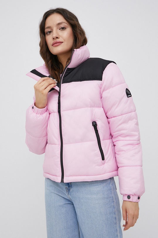 Odzież Superdry kurtka W5010991A.I3I różowy
