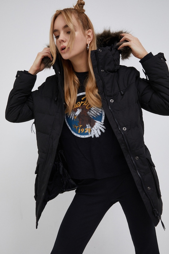 Superdry Kurtka pozostałe czarny W5011048A.12A