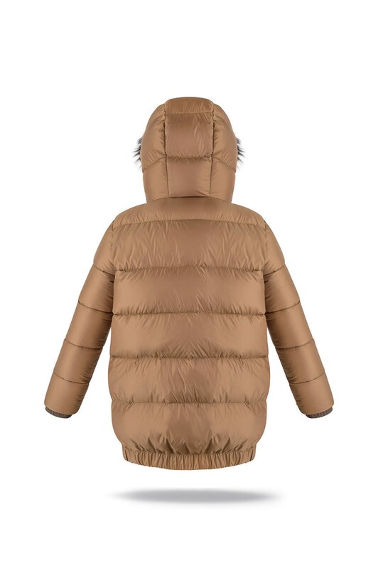 Fluff Kurtka puchowa dziecięca pomarańczowy bomber.jacket