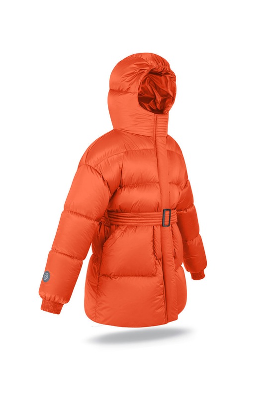 Fluff Kurtka puchowa dziecięca Military.jacket pomarańczowy AW21