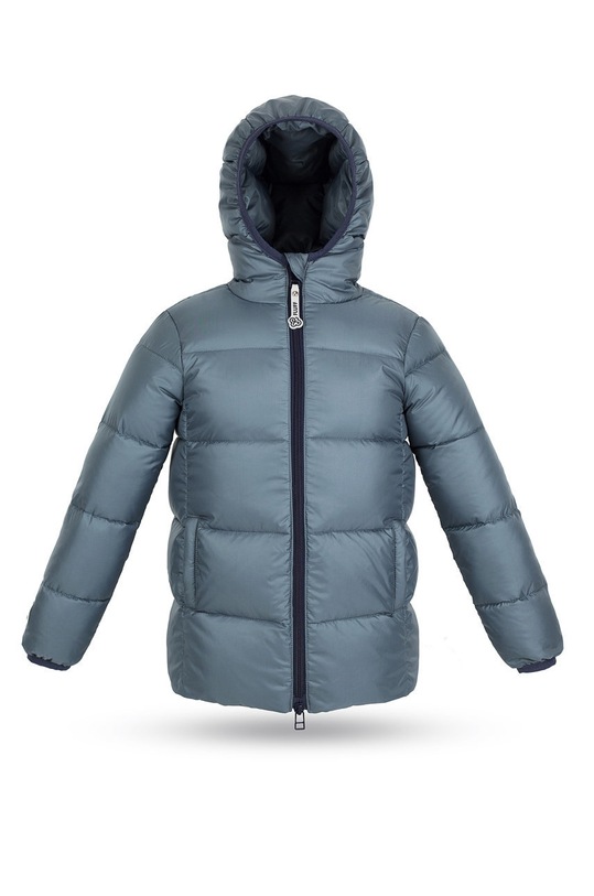 Fluff Kurtka puchowa dziecięca Big.Puffer.jacket szary AW21