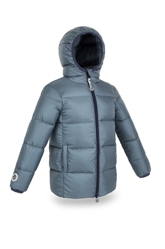 Chłopiec Fluff Kurtka puchowa dziecięca Big.Puffer.jacket szary